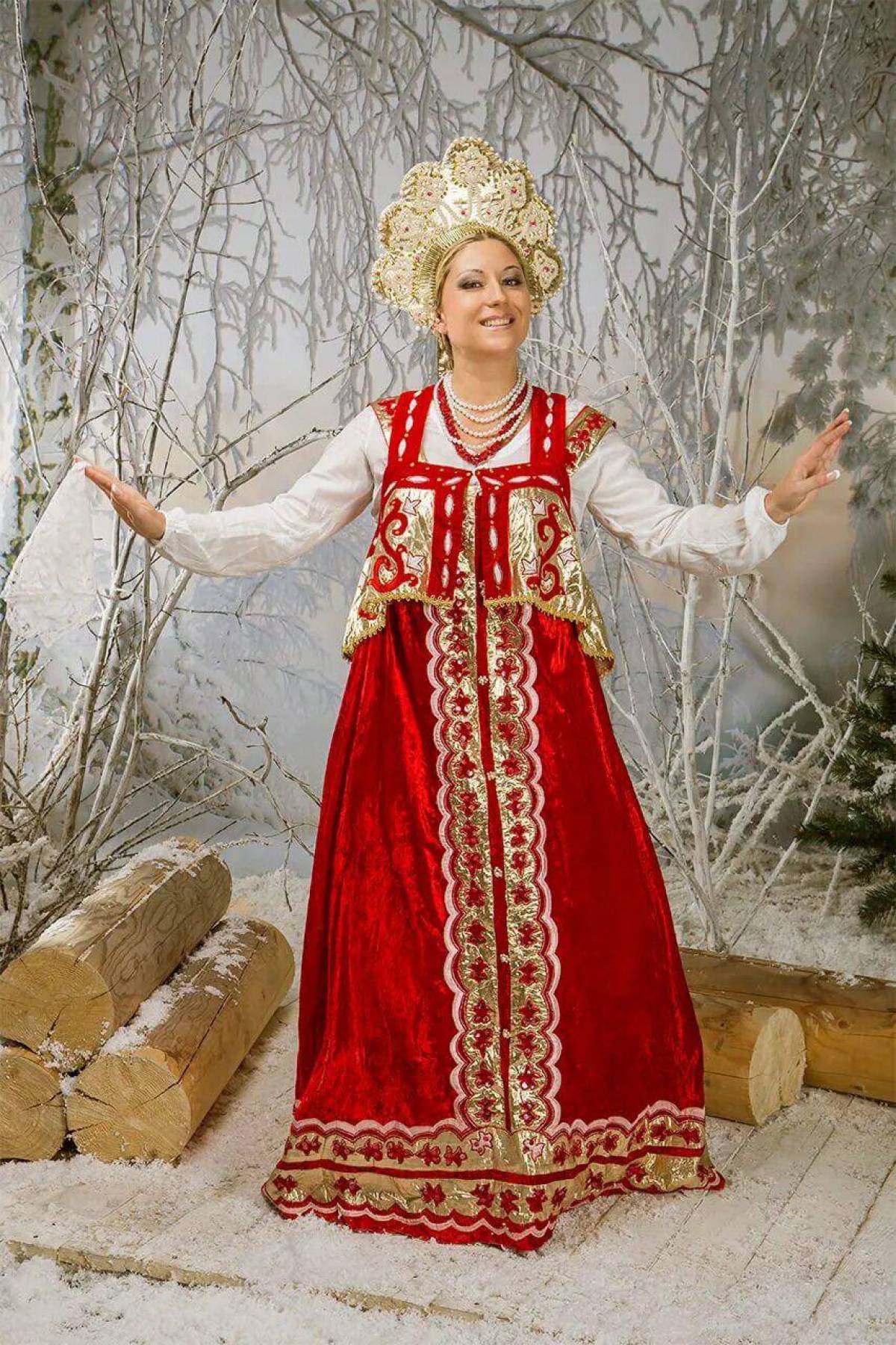 Girls in Slavic costumes in Contagene